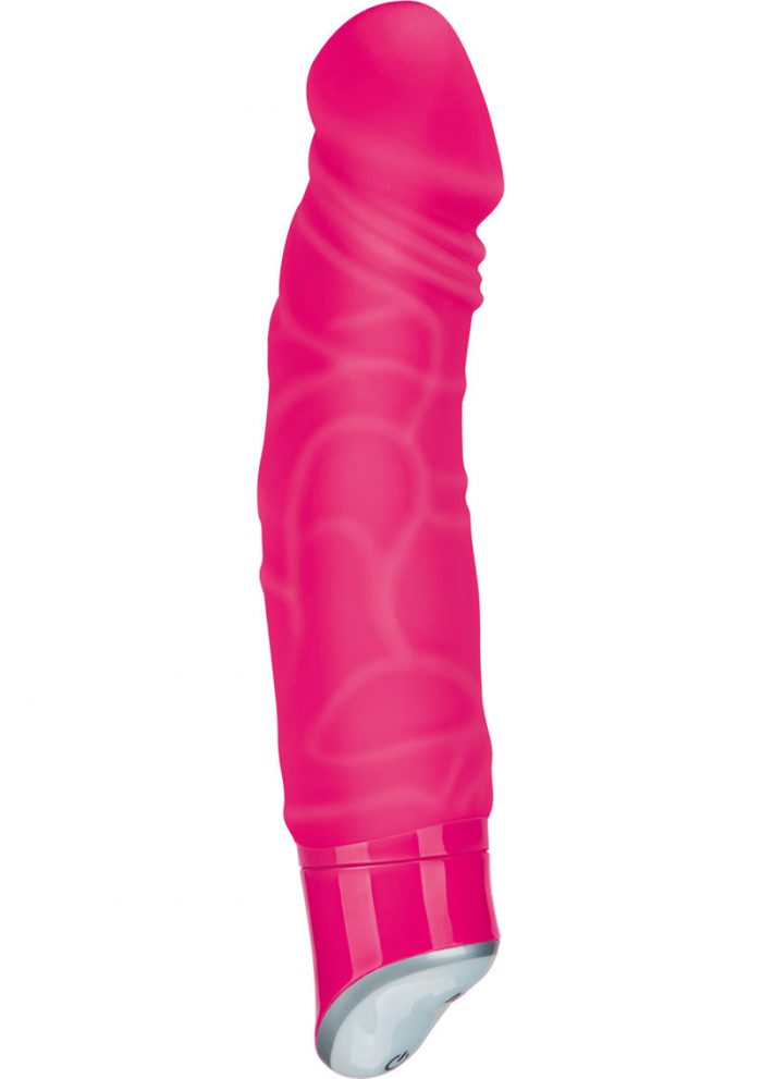 Hustler Ultra Realistic Silicone Vibe Waterproof Pink 7 Inch
