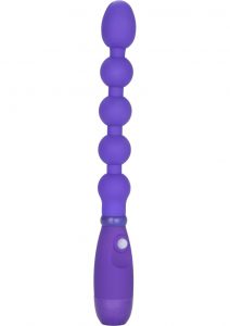 Booty Call Booty Bender Silicone Beaded Anal Probe Waterproof Purple 7 Inch