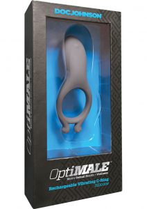 Optimale Rechargeable Vibrating Silicone C Ring Waterproof Slate