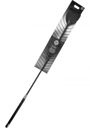 Master Series Mare Black Leather Riding Crop 26.25 Inch