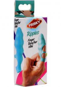 Frisky Ripples Finger Bang`her Vibe Silicone Teal