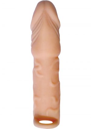 Skinsations Husky Lover Extension Sleeve With Scrotum Strap Flesh 6.5 Inch