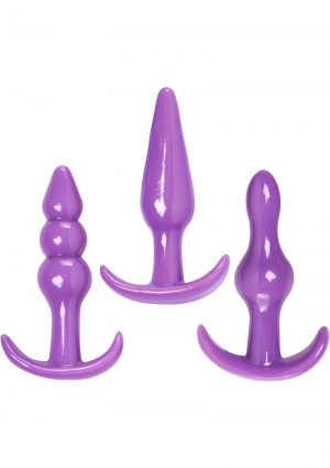 Trinity Vibes Anal Trainer Play Kit Waterproof Purple 3 Each Per Pack