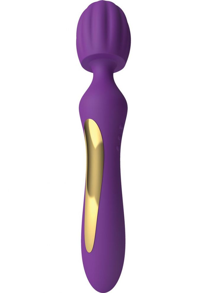 Rhythm Bhangra Silicone Full Body Massager With Attachments Plug In Rechargeable Showerproof Purple