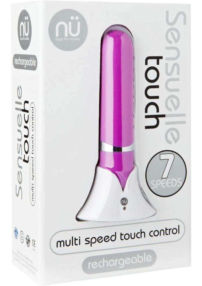 Nu Sensuelle Touch Rechargeable Multi Speed Touch Control Bullet Purple
