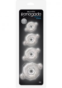 Renegade Vitality Rings Clear 4 Set