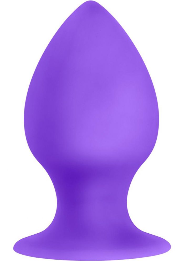 Luxe Rump Rimmer Silicone Anal Plug Small Purple