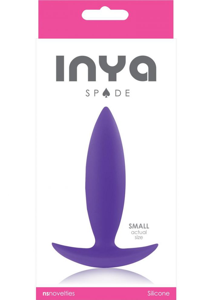 Inya Spade Silicone Anal Plug Small Purple