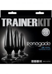 Renegade Trainer Kit Anal Plugs Black 3 Piece
