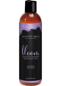 Intimate Earth Aromatherapy Massage Oil Peony Blush 8 Oz