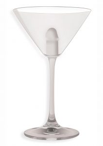 Light Up Martini Weenie Glass Clear