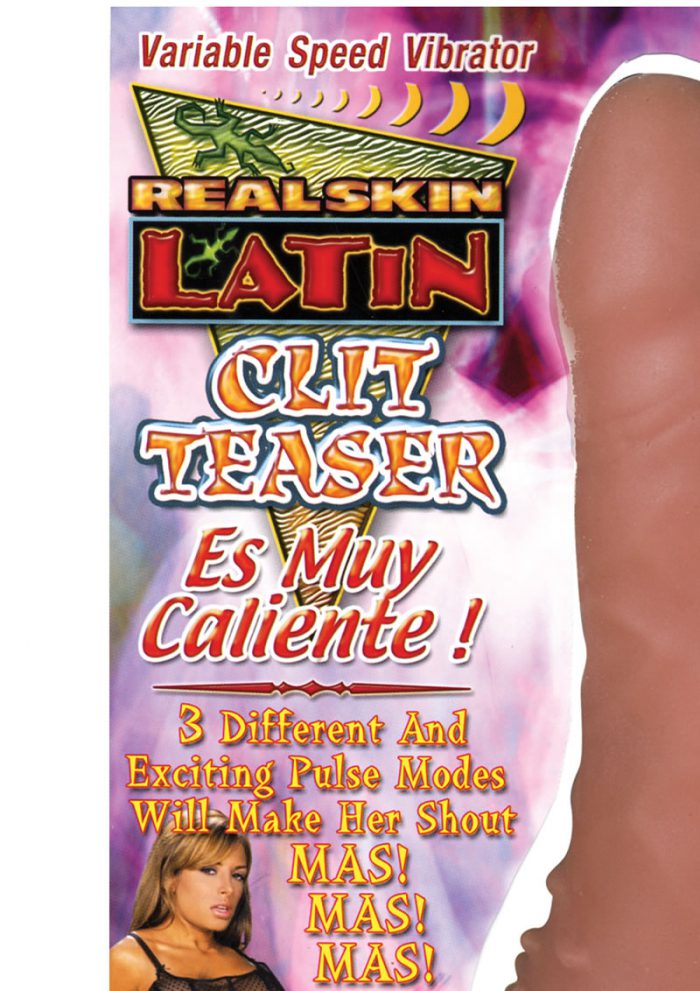 Real Skin Latin Clit Teaser Vibrator Es Muy Caliente Brown