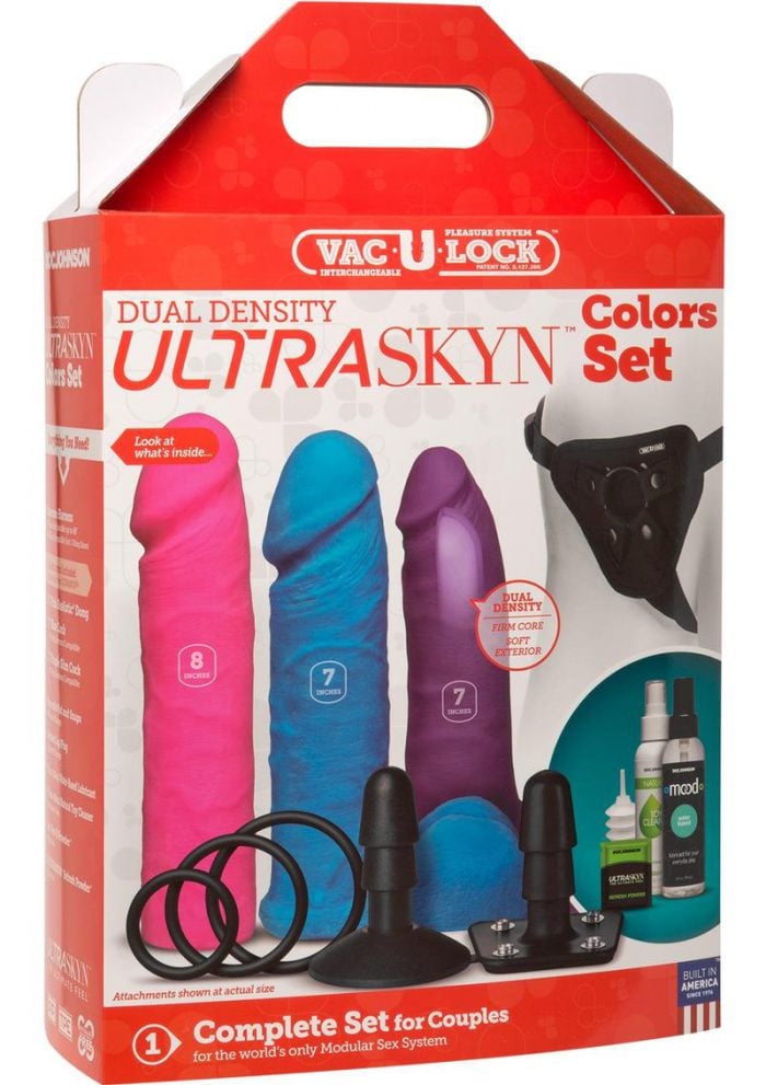 Vac U Lock Dual Density UltraSkyn Colors Set Assorted Colors Assorted Sizes