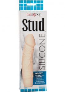 Silicone Stud Woody Realistic Vibrator Waterproof Ivory 6.5 Inch