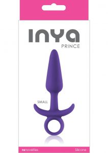 Inya Prince Silicone Butt Plug Small Purple 4.5 Inch