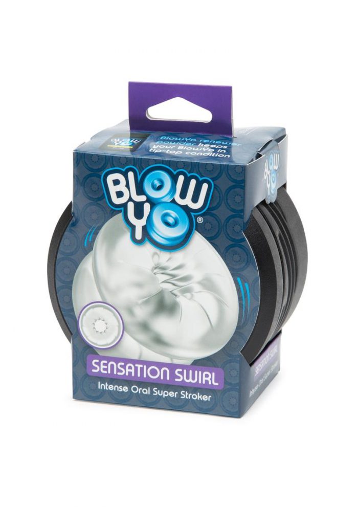 Blow Yo Sensation Swirl Intense Oral Super Stroker Clear