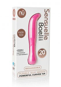 NU Sensuelle Baelii USB Rechargeable Flexible Silicone Vibrator Waterproof Magenta