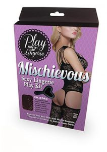 Play With Me Mischievous Sexy Lingerie Play Kit Black