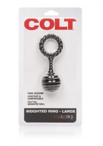 Colt Weighted Ring Large Silicone Black