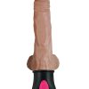 Natural Realskin Hot Cock 2 Dildo Waterproof Brown 6.5 Inch