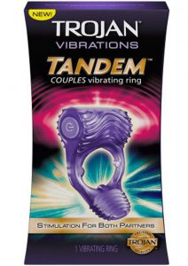 Trojan Tandem Vibrating Ring Purple