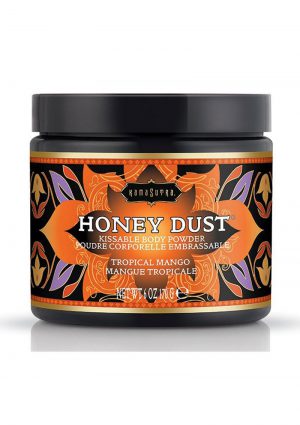 Honey Dust Kissable Body Powder Tropical Mango 6 Ounce