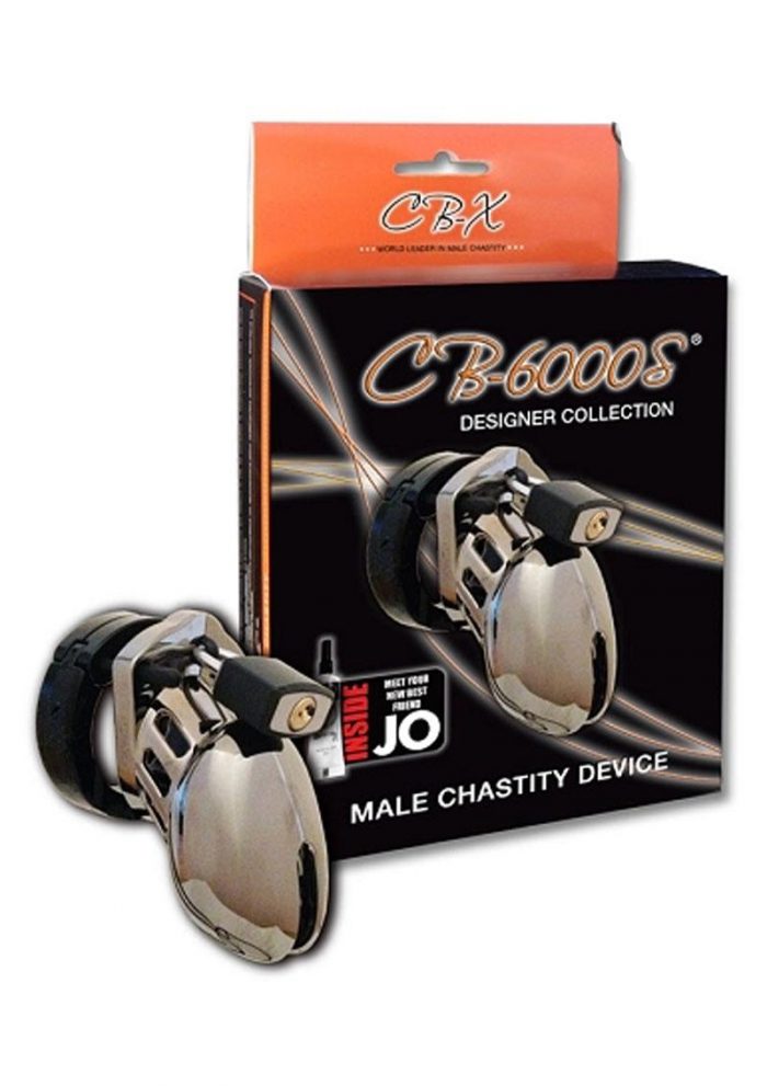 CB-6000S Designer Collection Male Chasitity Device With Lock Chrome Finish