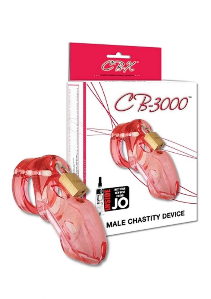 CB-3000 Designer Collection Male Chasitity Device With Lock Pink
