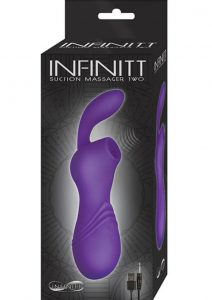 Infinitt Silicone Suction Massager Two Warerproof Purple