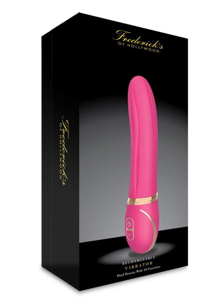 Fredericks Of Hollywood Rechargeable Silicone Vibrator Splashproof Pink