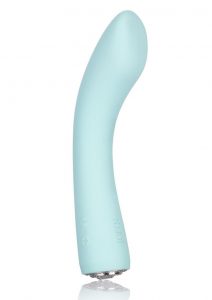 Jopen Pave Vivian Silicone With Crystals Vibrator USB Rechargeable Waterproof Blue 7 Inch