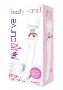 Bodywand Curve Silicone Massager White 9 Inch