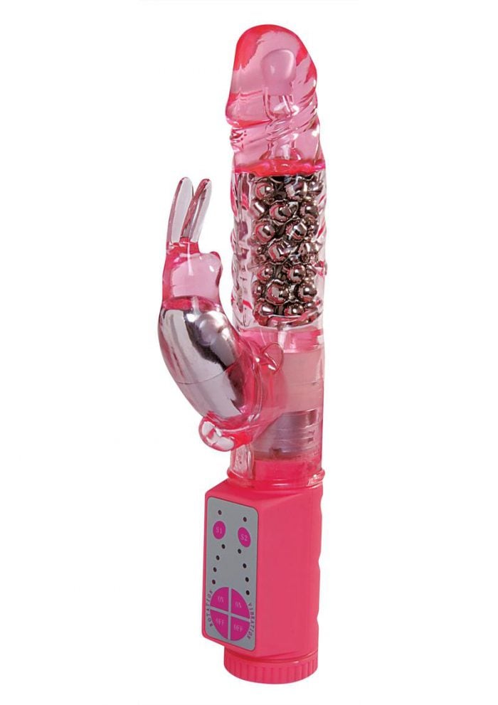 Minx Super Sixteen Rabbit Vibrator Waterproof  Pink 5 Inches