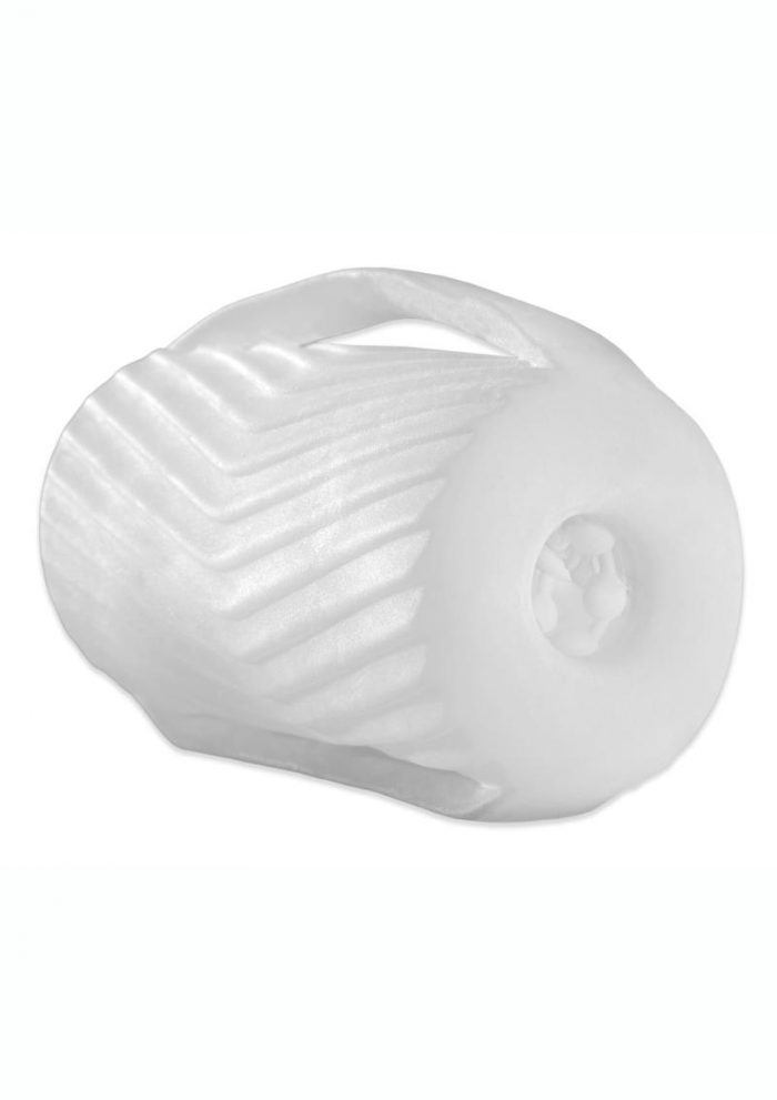Male Masturbator W/grip Clear