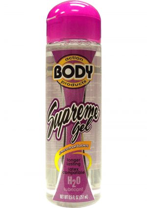 Body Action Supreme Gel Water Based Lubricant 8.5 Ounce