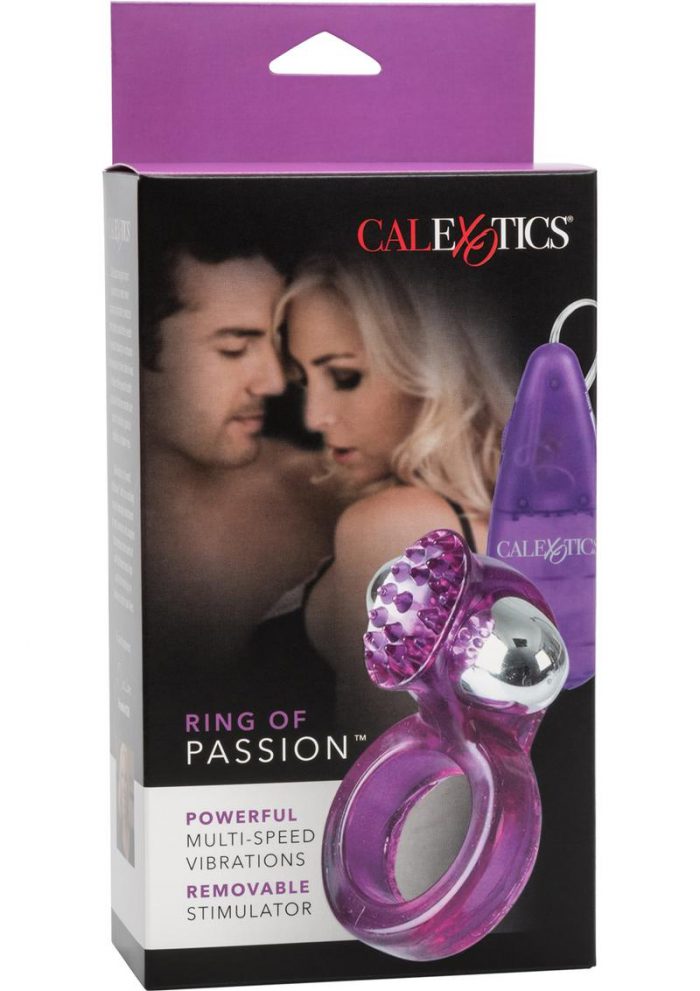 Ring Of Passion With Removable Vibrating Bullet Purple