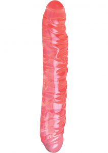 TRANSLUCENCE VEINED DOUBLE DONG 12 INCH PINK