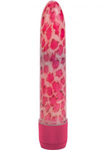 HOUSTONS PINK LEOPARD MASSAGER 4.5 INCH PINK
