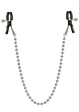 Nipple Clamps with Silver Chain Non Piercing