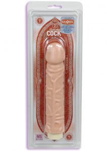 Quivering Cock Vibrator With Sleeve Sil A Gel 7 Inch Flesh