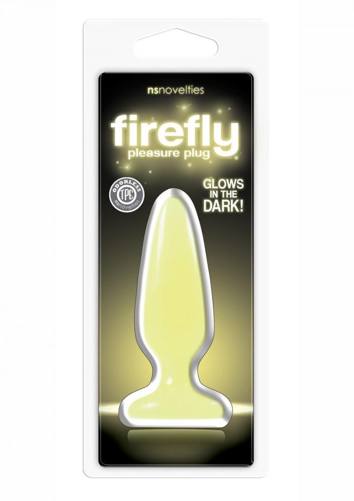 Firefly Pleasure Plug Small Glow In The Dark Yellow 4 Inch