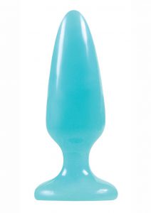 Firefly Pleasure Plug Medium Glow In The Dark Blue 5 Inch