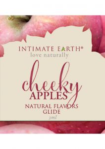 Intimate Earth Natural Flavors Glide Cheeky Apples 3 Milliliter Foil Pack