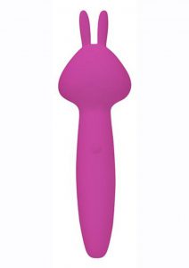 Palm Power Vibez Rabbit Wand Silicone USB Rechargeable Vibe Waterproof Pink