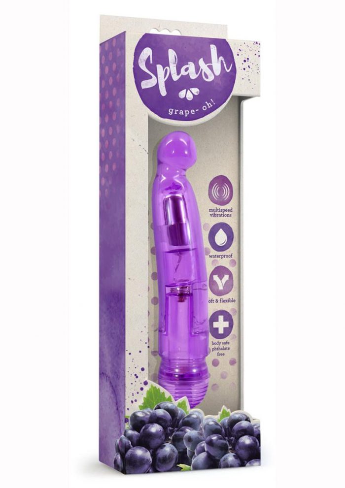Splash Grape Oh Purple Vibrator Multi Speed Waterproof
