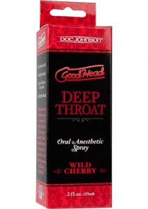 Goodhead Deep Throat Oral Anesthetic Spray Wild Cherry 2 Ounce