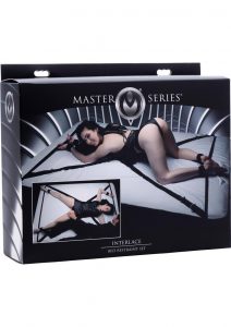 Master Series Interlace Bed Restraint Set Black