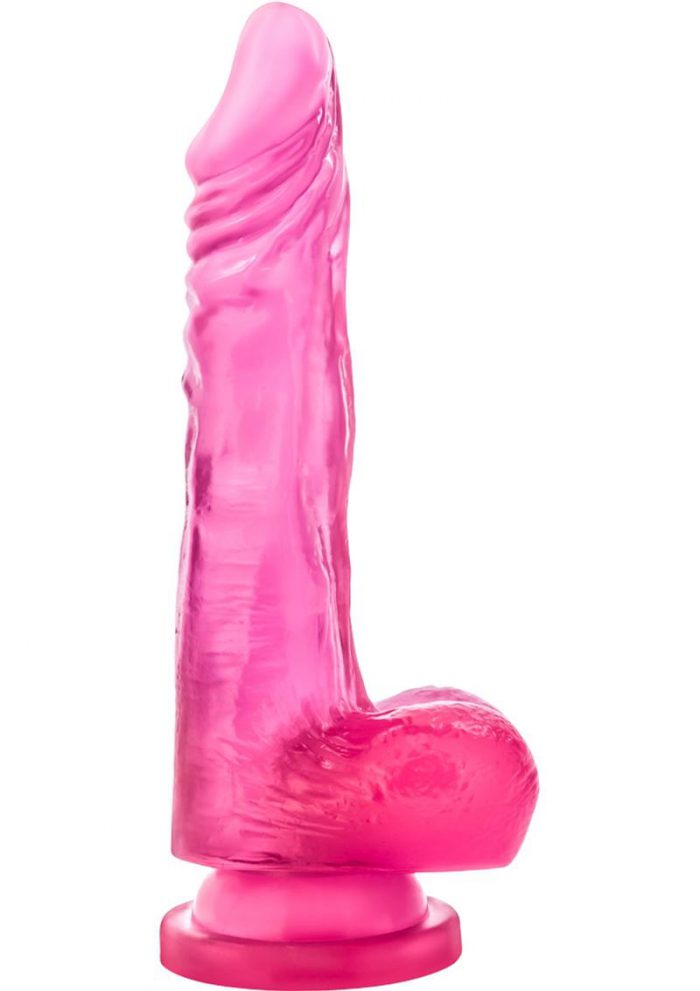 B Yours Sweet N Hard 03 Realistic Dong With Balls Pink 8.5 Inch