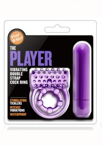 Pwm The Player Cock Ring Purple  Vibrating  Waterprooof