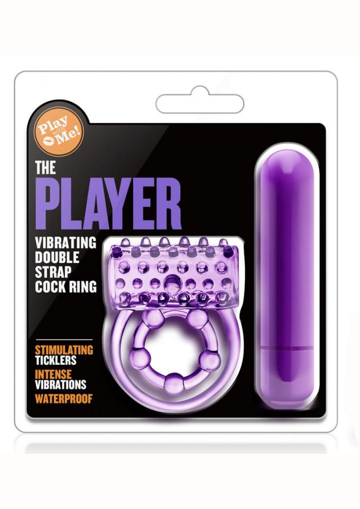 Pwm The Player Cock Ring Purple  Vibrating  Waterprooof